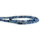4mm Kyanite Faceted Rondelles 15 inch 155 beads - The Bead Traders