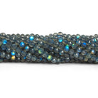 4mm Labradorite Microfaceted Rounds 12 inch 75 beads AAA - The Bead Traders