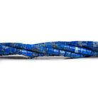 4mm Lapis Lazuli Plain Tubes 15 inch 95 beads - The Bead Traders