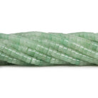 4mm Light Green Aventurine Plain Heishis 12 inch 110 Beads - The Bead Traders