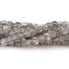 4mm Platinum Moonstone Micro Faceted Cube  beads for sale