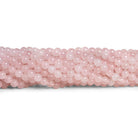4mm Rose Quartz Plain Rounds 15 inch 88 beads - The Bead Traders