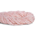 4mm Rose Quartz Plain Rounds 15 inch 88 beads - The Bead Traders