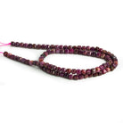 4mm Ruby Micro Faceted Cubes 15 inch 90 beads - The Bead Traders