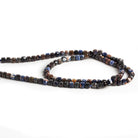 4mm Sapphire Micro Faceted Cubes 15 inch 100 beads - The Bead Traders