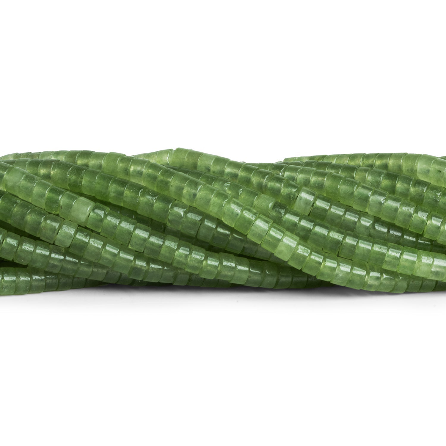 4mm Serpentine Heishis 12 inch 110 Beads - The Bead Traders