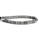 4mm Silver Leaf Jasper Heishis 12 inch 110 Beads - The Bead Traders