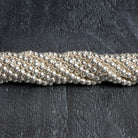 4mm Sterling Silver Plated Copper Rounds 8 inch 51 beads - The Bead Traders