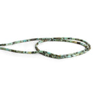 4x2mm African Turquoise Jasper Plain Tubes 15 inch 85 beads - The Bead Traders