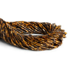 4x2mm Tiger's Eye Plain Tubes 15 inch 85 beads - The Bead Traders