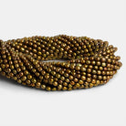 4x3.5mm Pistachio Oval Pearls 15 inch 85 beads - The Bead Traders