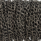 4x3mm Black Gold plated Oval Curb Link Chain 3 Feet - The Bead Traders