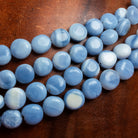 5 - 10mm Denim Opal Plain Coins 16 inch 50 beads - The Bead Traders