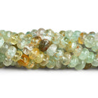 5-10mm Natural Aquamarine Plain Rondelles 16 inch 85 beads - The Bead Traders
