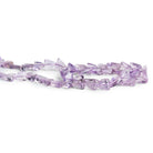 5 - 10mm Pink Amethyst Plain Triangles 12 inch 40 beads - The Bead Traders