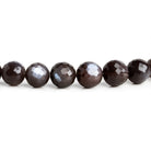5 - 11mm Chocolate Moonstone Faceted Rounds 15 inch 45 beads - The Bead Traders