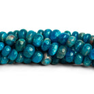 5 - 11mm Neon Apatite Plain Rondelles 8 inch 34 beads - The Bead Traders