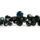 5 - 12mm Green Tourmaline Plain Hearts 8 inch 50 beads - The Bead Traders