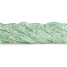 5 - 6.5mm Aquamarine Plain Heishis 16 inch 11 beads - The Bead Traders