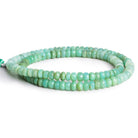 5-6mm Blue Peruvian Opal Faceted Rondelles 16 inch 110 beads - The Bead Traders
