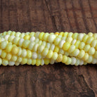 5 - 6mm Lemon Yellow Opal Plain Rondelles 16 inch 110 beads - The Bead Traders