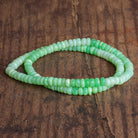 5 - 6mm Mint Green Opal Plain Rondelles 16 inch 120 beads - The Bead Traders