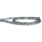 5 - 6mm Mystic Blue Topaz Faceted Rondelles 16 inch 125 beads - The Bead Traders