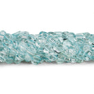 5 - 7mm Aquamarine Plain Coins 14 inch 55 beads - The Bead Traders