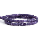5 - 7mm Lepidolite Plain Heishis 16 inch 220 beads - The Bead Traders
