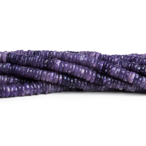 5-7mm Lepidolite Plain Heishis 16 inch 220 beads