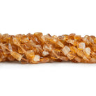 5 - 8mm Dark Citrine Plain Diamonds 12 inch 49 beads - The Bead Traders