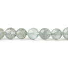 5 - 8mm Moss Aquamarine Faceted Rounds 8 inch 38 beads - The Bead Traders
