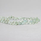 5 - 8mm Prasiolite Faceted Hearts 8 inch 50 beads - The Bead Traders