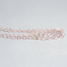 5 - 8mm Rose Quartz Faceted Hearts 9.5 inch 58 beads - The Bead Traders