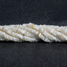 5-8mm Shell Square Heishis 16 inch 180 beads - The Bead Traders