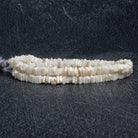 5-8mm Shell Square Heishis 16 inch 180 beads - The Bead Traders