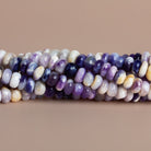 5-9mm Morado Mexican Opal Rondelles 17 inch 125 beads - The Bead Traders