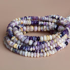 5-9mm Morado Mexican Opal Rondelles 17 inch 125 beads - The Bead Traders