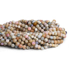 5-9mm Pink Peruvian Opal Handcut Rounds 16 inch 40 beads - The Bead Traders