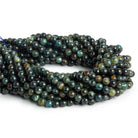 5.5mm Kyanite Plain Rounds 15 inch 70 beads - The Bead Traders