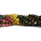5.5mm Multicolor Tourmaline Plain Rounds 15 inch 67 beads - The Bead Traders