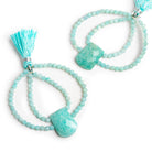 55x50mm Amazonite Double - Drilled Fancy Focal Beads 1 Piece - The Bead Traders