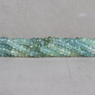 5mm Aquamarine Plain Rondelles 15 inch 110 beads - The Bead Traders