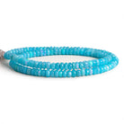 5mm Blue Ethiopian Opal Faceted Rondelles 16 inch 135 beads - The Bead Traders