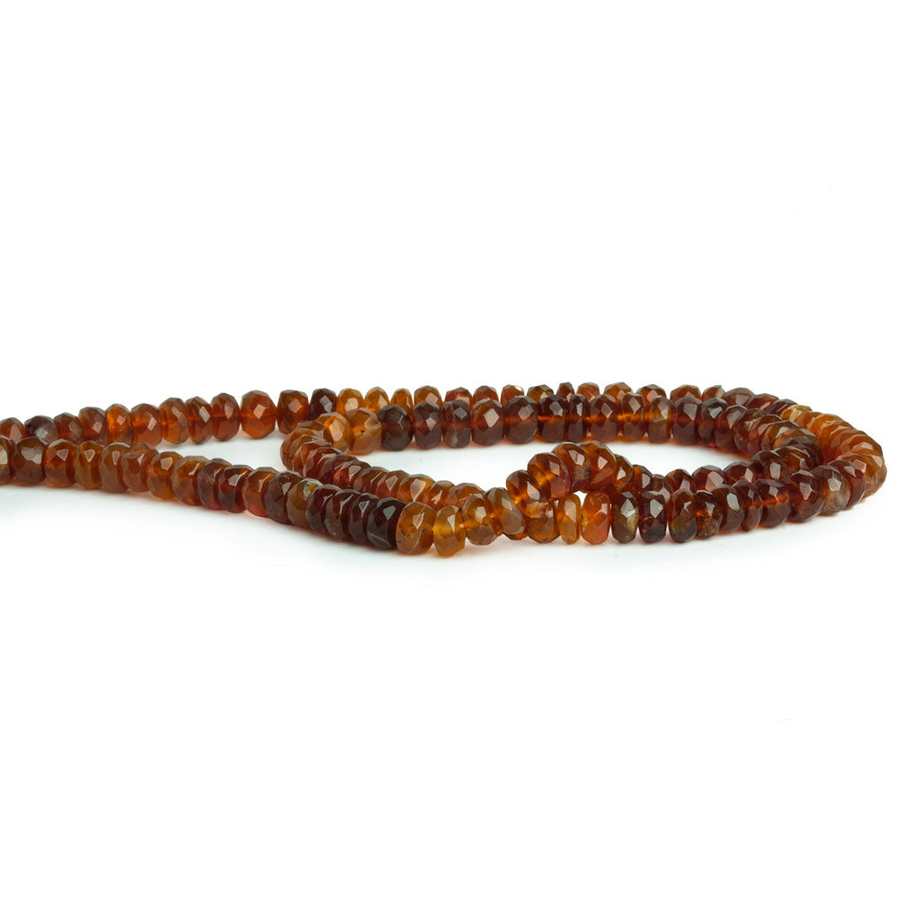 5mm Brown Apatite Faceted Rondelles 14 inch 120 beads - The Bead Traders