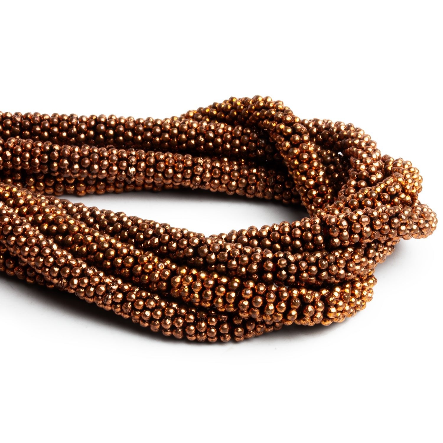 5mm Copper Daisy Spacers - Lot of 5 Strands - The Bead Traders