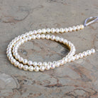 5mm Cream Petite Ringed Baroque Pearls 15 inch 75 beads - The Bead Traders