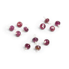 5mm Dark Pink Tourmaline Wire - Wrapped Focal Connectors 4 Pieces - The Bead Traders