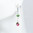 5mm Dark Yellow - Green Tourmaline Wire - Wrapped Focal Connectors 4 Pieces - The Bead Traders