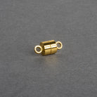 5mm Gold Tone Cylinder Magnetic Clasps - Set of 5 - The Bead Traders